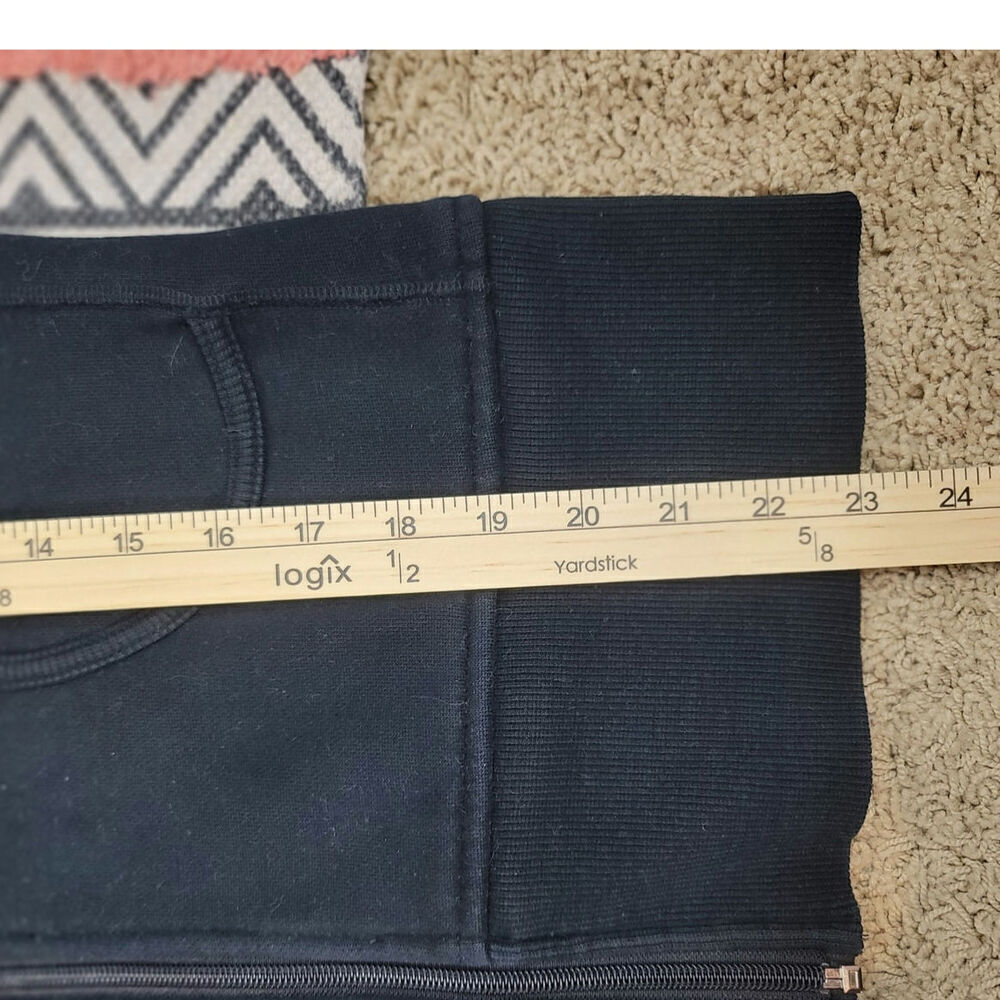 Lululemon Athletica Classic Scuba Full Zip Hoodie in Black, sz 8/10 - Picture 10 of 11